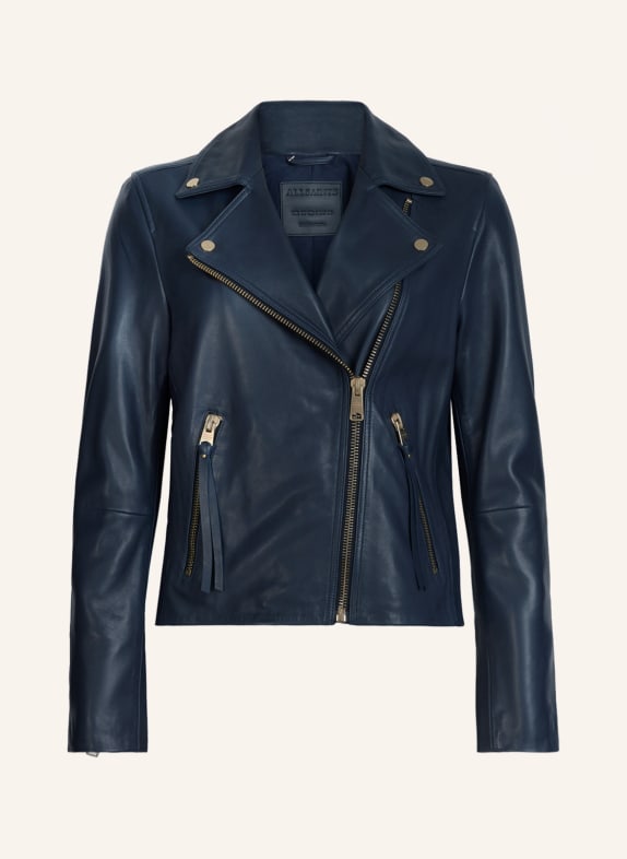 ALLSAINTS Lederjacke DALBY DUNKELBLAU