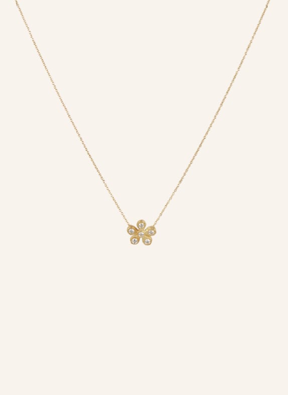 ELHANATI Necklace SMALL FLOWER GOLD/ WHITE