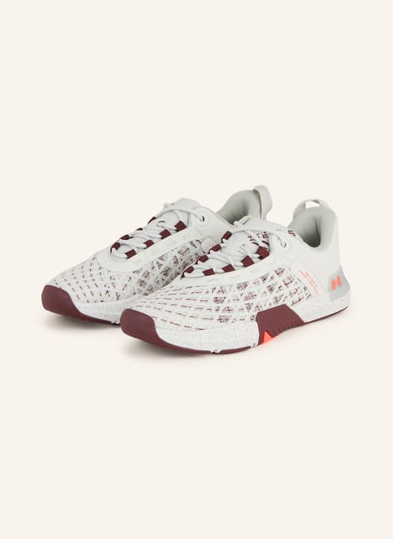 UNDER ARMOUR Fitness shoes UA TRIBASE™ REIGN 5 WHITE/ DARK RED