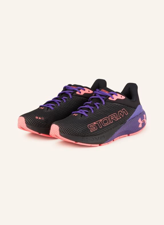UNDER ARMOUR Běžecké boty UA MACHINA STORM ČERNÁ/ NEONOVĚ RŮŽOVÁ/ FIALOVÁ