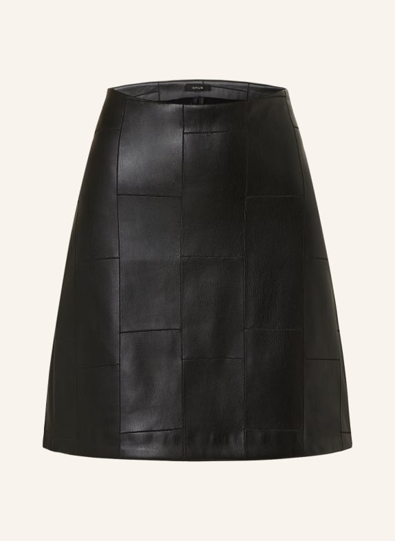 OPUS Skirt ROMELA in leather look BLACK