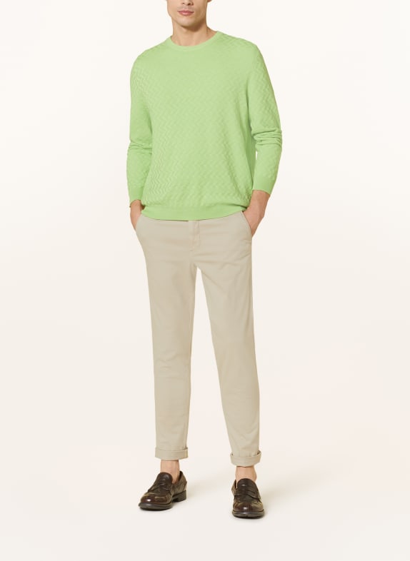STROKESMAN'S Pullover HELLGRÜN