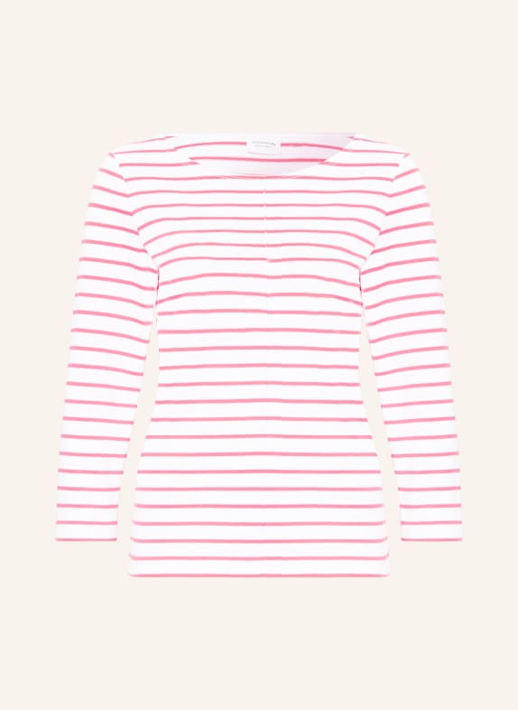 comma casual identity Long sleeve shirt WHITE/ PINK