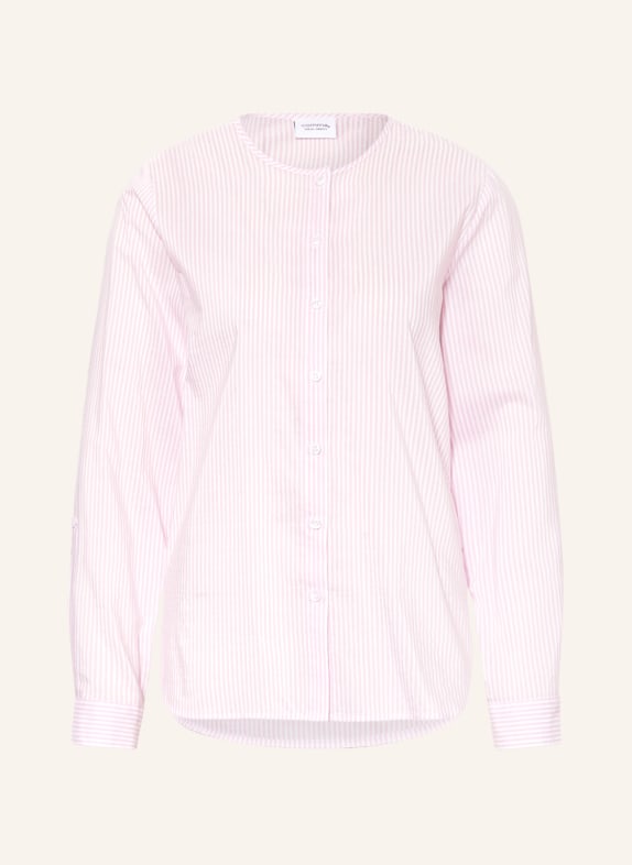 comma casual identity Blouse WHITE/ PINK