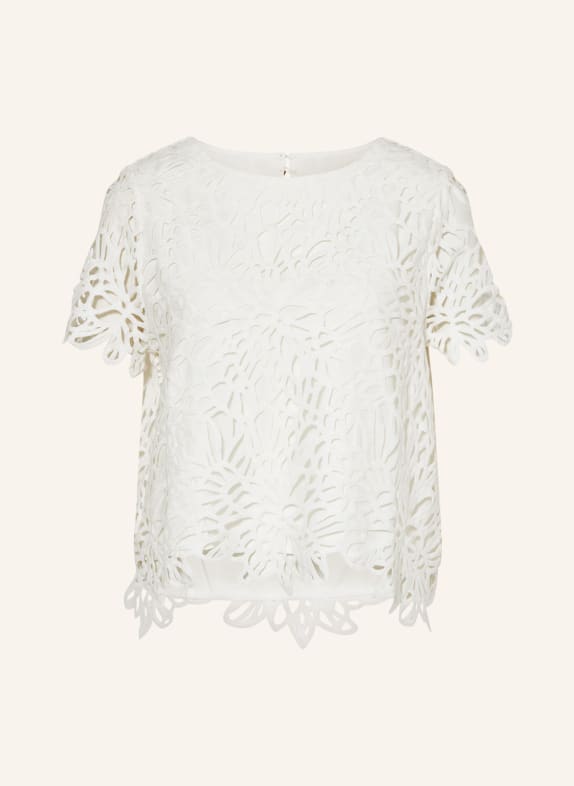 s.Oliver BLACK LABEL Shirt blouse with lace WHITE
