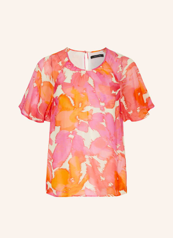 comma Shirt blouse PINK/ ORANGE/ ECRU