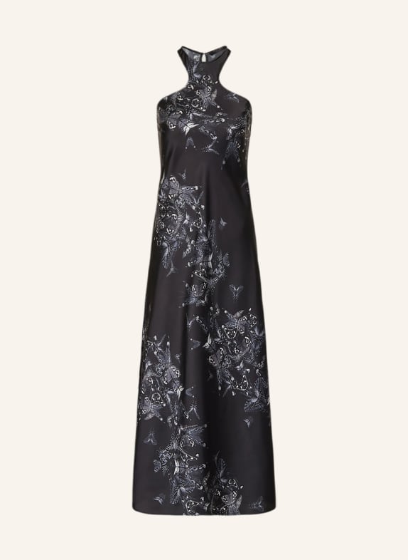 ALLSAINTS Satinkleid BETINA DIANA SCHWARZ/ ECRU