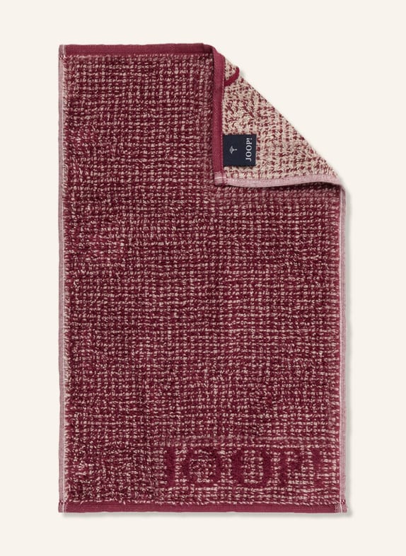 JOOP! Guest towel SELECT ALLOVER DARK RED/ LIGHT BROWN