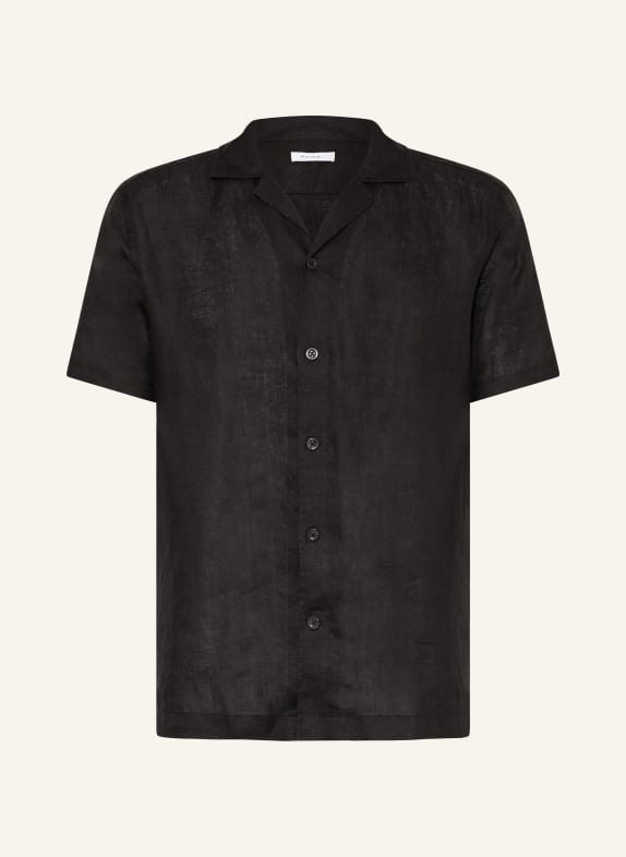 REISS Resort shirt RUFUS regular fit made of linen BLACK