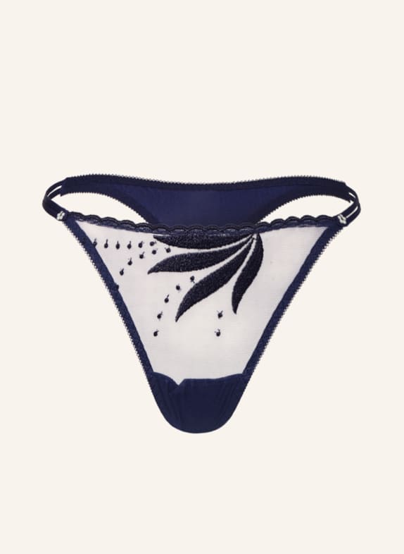 MARIE JO Thong ÉTOILE with decorative beads DARK BLUE
