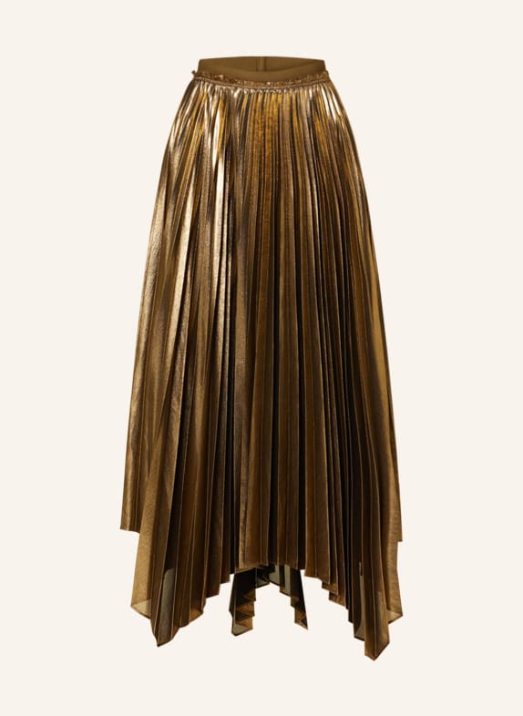 TED BAKER Pleated skirt NATTIEE GOLD