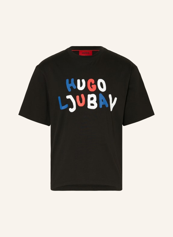 HUGO T-shirt DLOVE LJUBAV BLACK