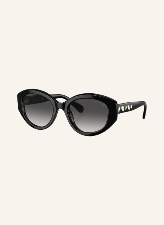 SWAROVSKI Sunglasses SK6005 with decorative gems 10018G - BLACK/GRAY GRADIENT