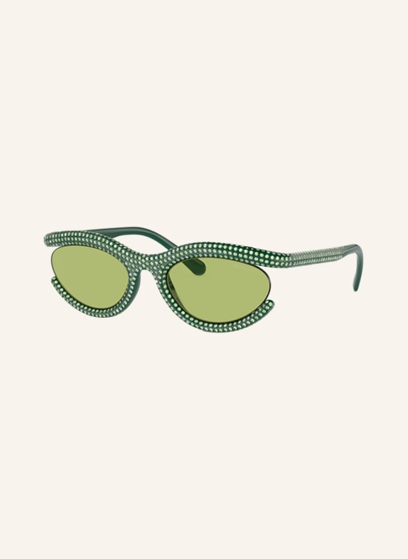 SWAROVSKI Sunglasses SK6006 with decorative gems 103430 - GREEN/ GREEN
