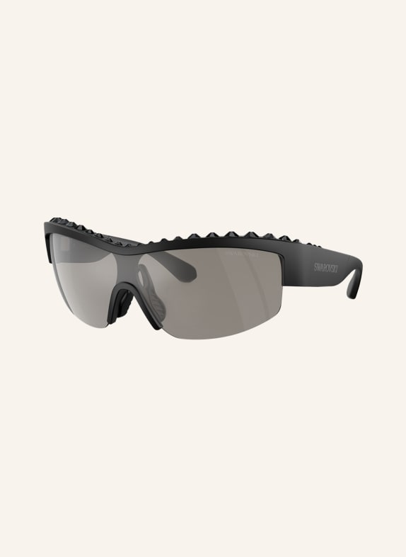 SWAROVSKI Sunglasses SK6014 with decorative gems 10016G - BLACK/ GRAY MIRRORED
