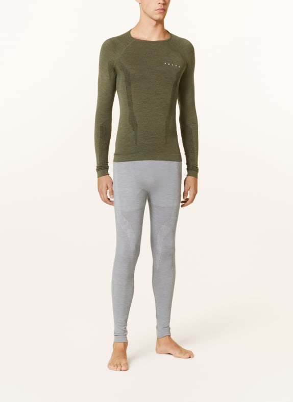 FALKE Funktionswäsche-Hose WOOL-TECH mit Merinowolle GRAU
