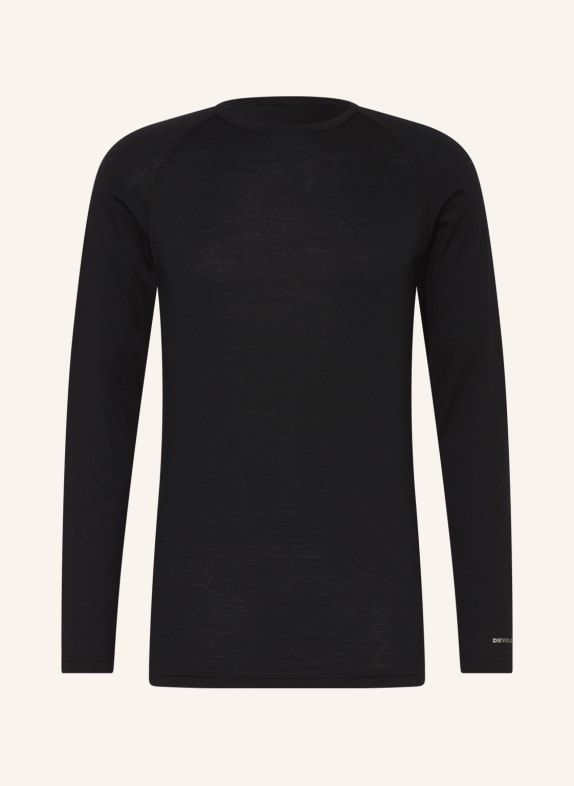 DEVOLD Functional underwear shirt BREEZE made of merino wool BLACK