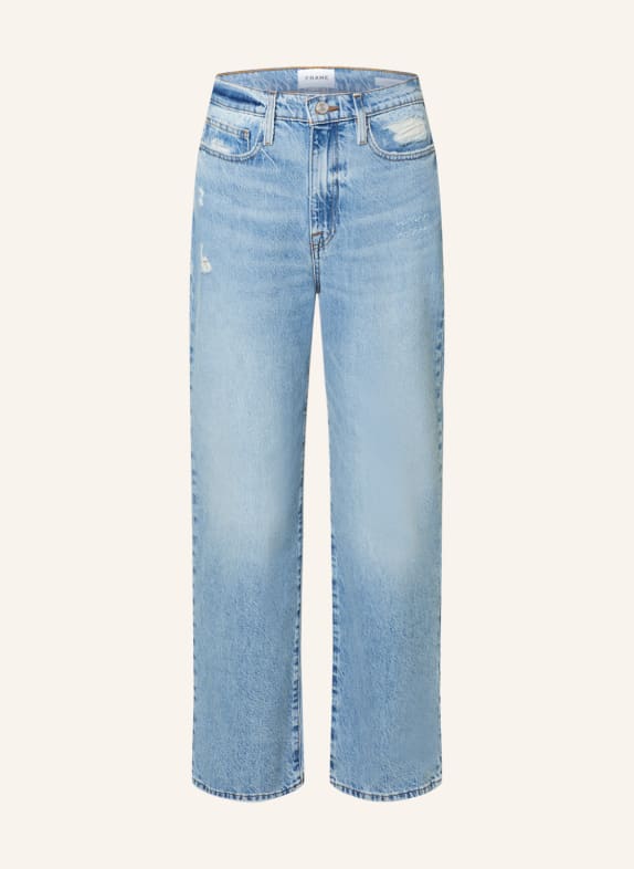 FRAME Straight Jeans LE JANE BARI BAINES RIPS