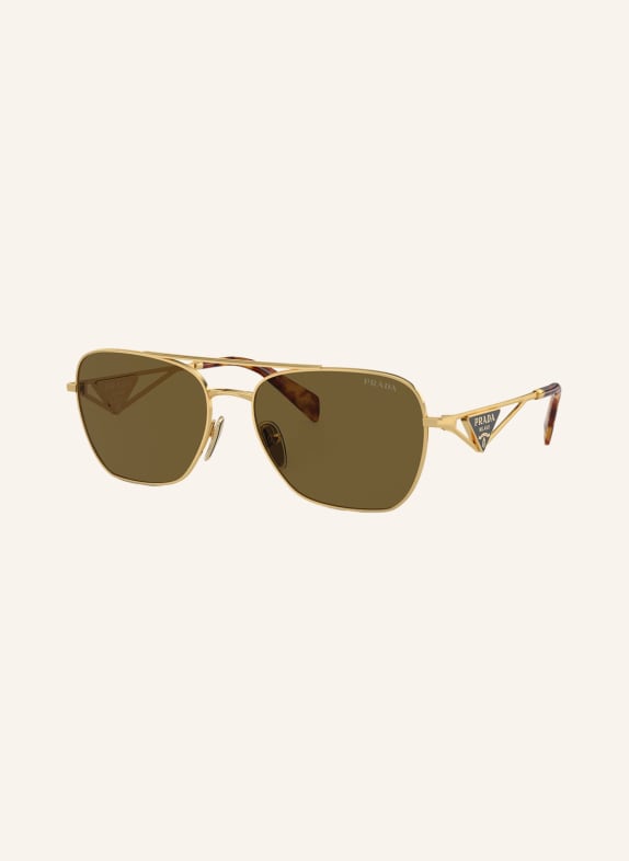 PRADA Sunglasses PR A50S 5AK01T - GOLD/BROWN