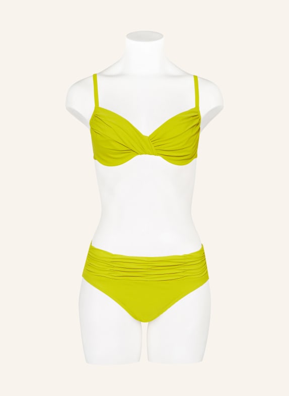 MARYAN MEHLHORN Top de bikini cu sârmă ELEMENTS VERDE DESCHIS