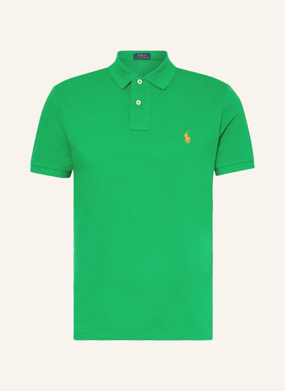 POLO RALPH LAUREN Piqué polo shirt custom slim fit GREEN