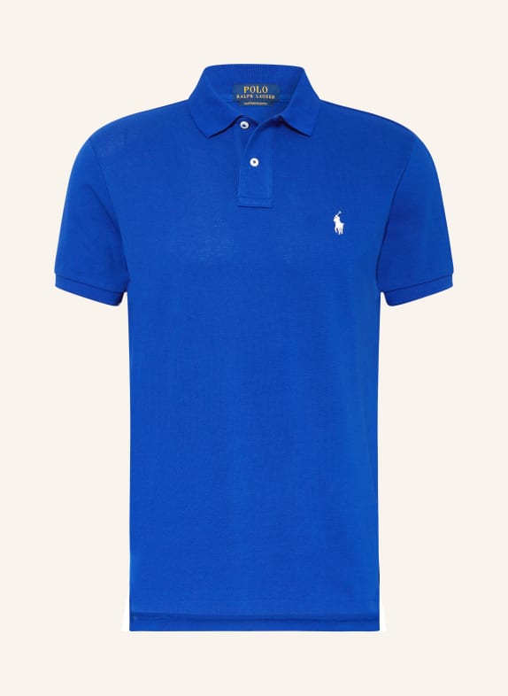 POLO RALPH LAUREN Piqué polo shirt custom slim fit BLUE