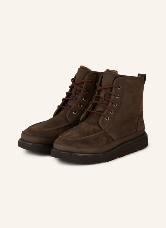 UGG Lace-up boots DARK BROWN