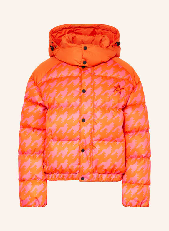 PERFECT MOMENT Down ski jacket MOMENT PINK/ NEON ORANGE