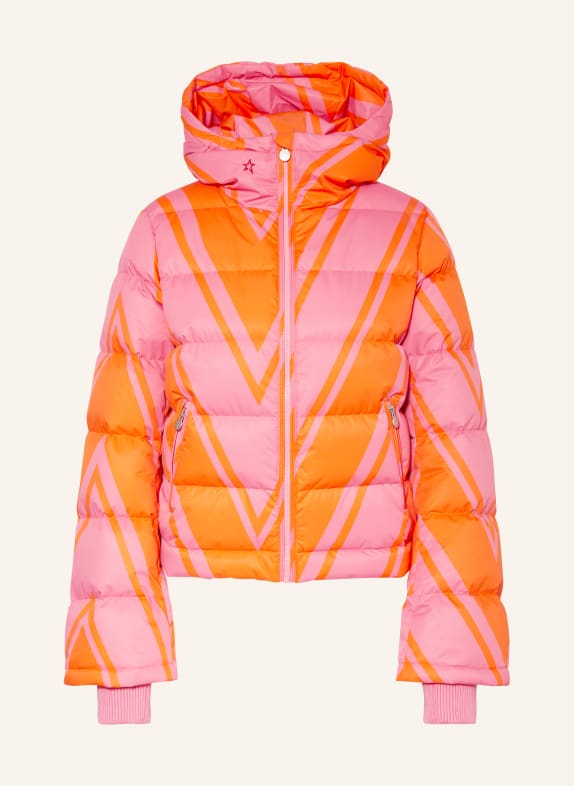 PERFECT MOMENT Down ski jacket POLAR FLARE PINK/ RED