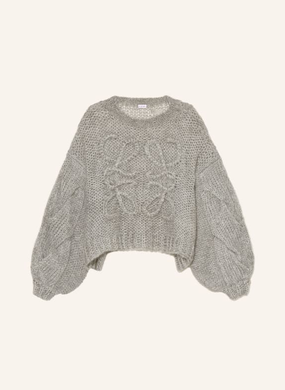 LOEWE Pullover mit Mohair GRAU