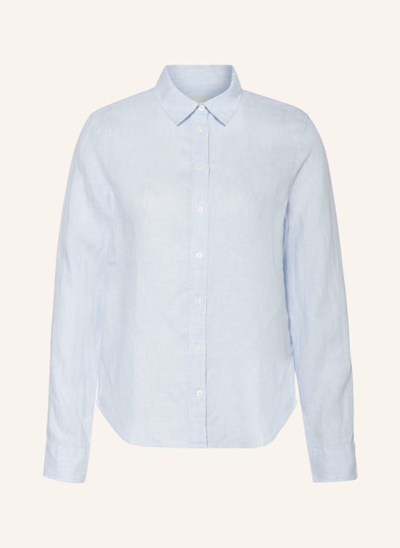 GANT Shirt blouse made of linen LIGHT BLUE