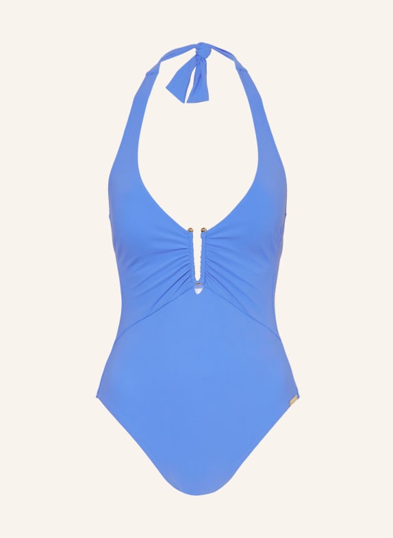 MARYAN MEHLHORN Halter neck swimsuit HONESTY BLUE