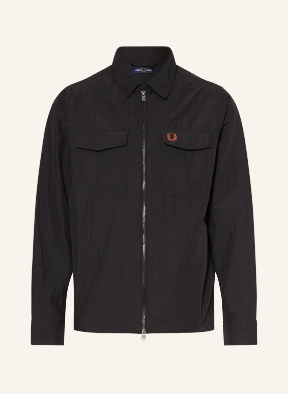 FRED PERRY Overshirt BLACK