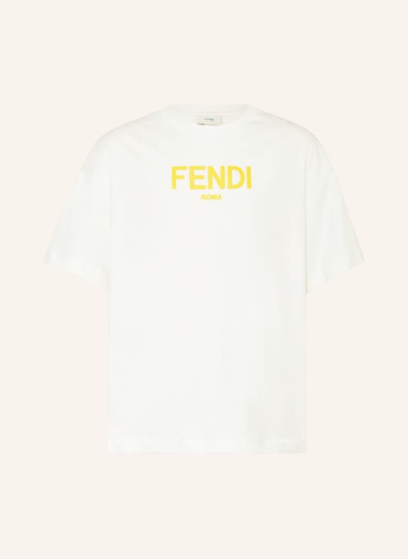 FENDI T-Shirt WEISS/ GELB