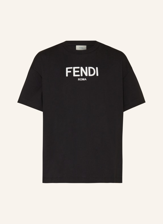 FENDI T-Shirt SCHWARZ/ WEISS
