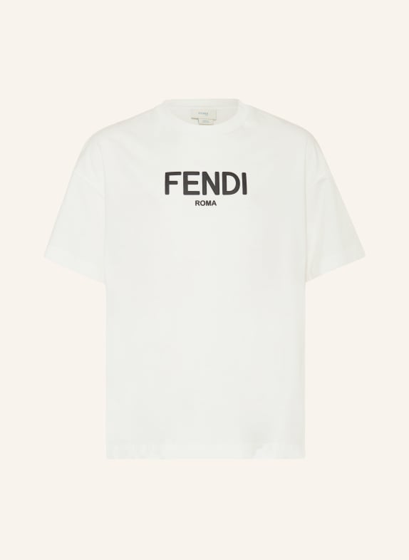 FENDI T-Shirt WEISS/ SCHWARZ