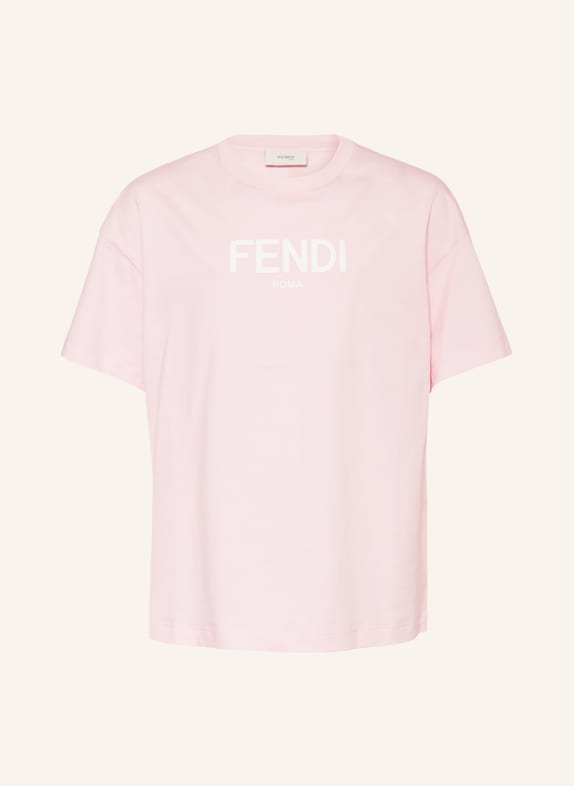 FENDI T-Shirt ROSA/ WEISS