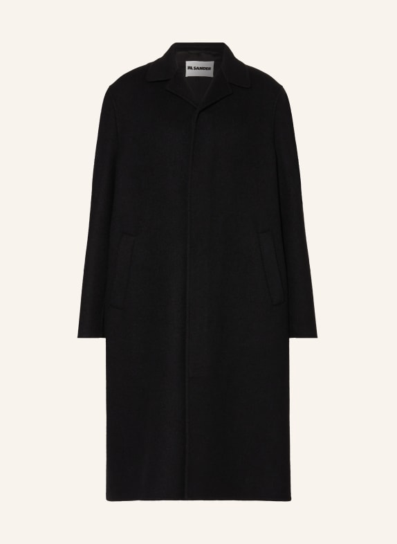 JIL SANDER Wool coat BLACK