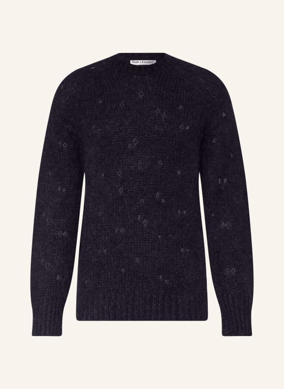 OUR LEGACY Sweater with alpaca and mohair DARK BLUE