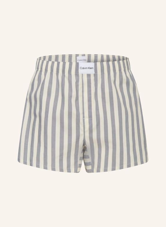 Calvin Klein Pajama shorts PURE COTTON WHITE/ GRAY