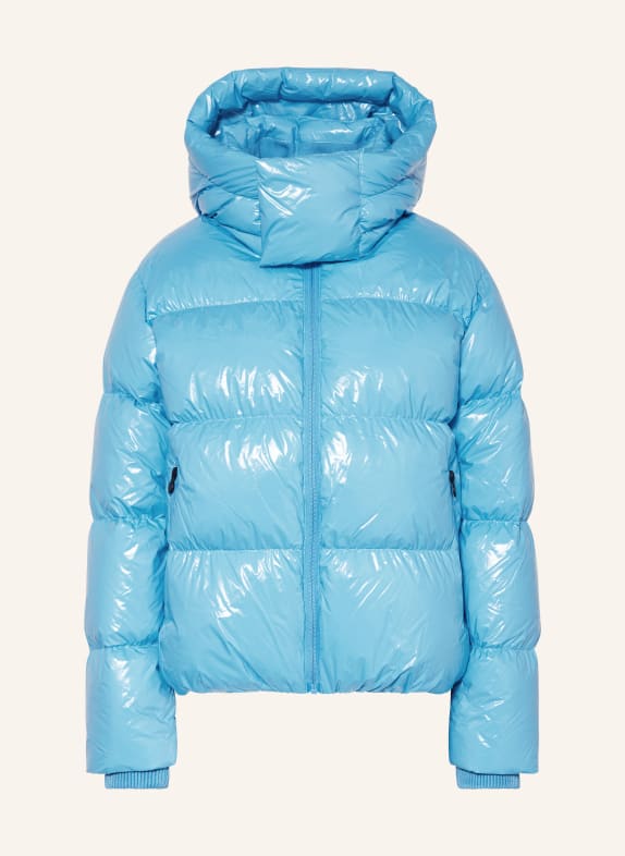PERFECT MOMENT Down ski jacket JANUARY NEON BLUE