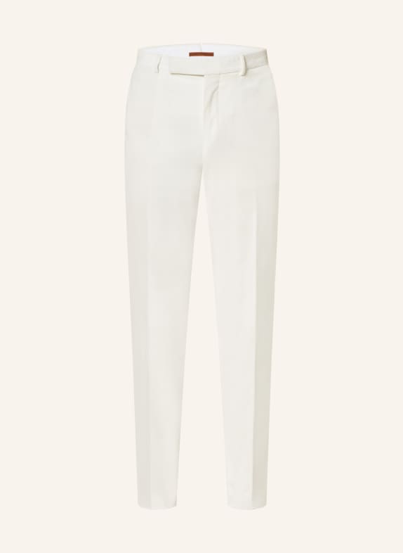 ZEGNA Spodnie sztruksowe CASHCO regular fit WHITE
