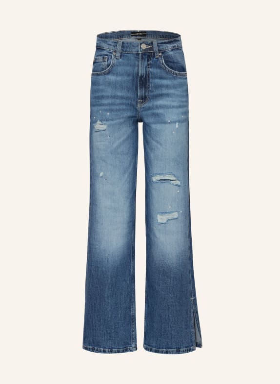 GUESS Jeans mit Schmucksteinen RGDN NEW RIGID DARK WA
