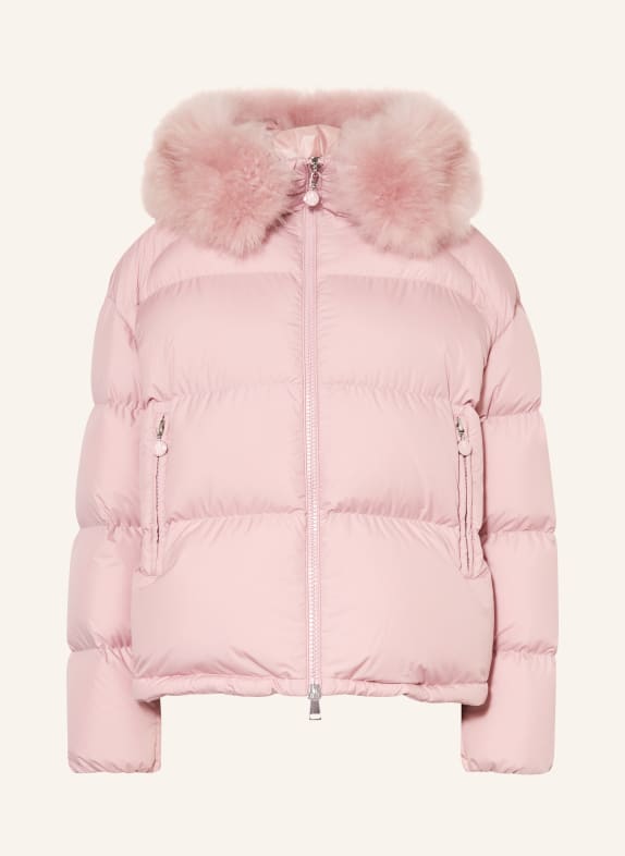 MONCLER Down jacket MINO with detachable real fur ROSE