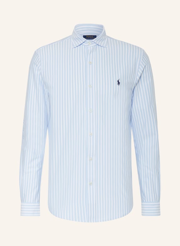 POLO RALPH LAUREN Jersey shirt regular fit LIGHT BLUE/ WHITE