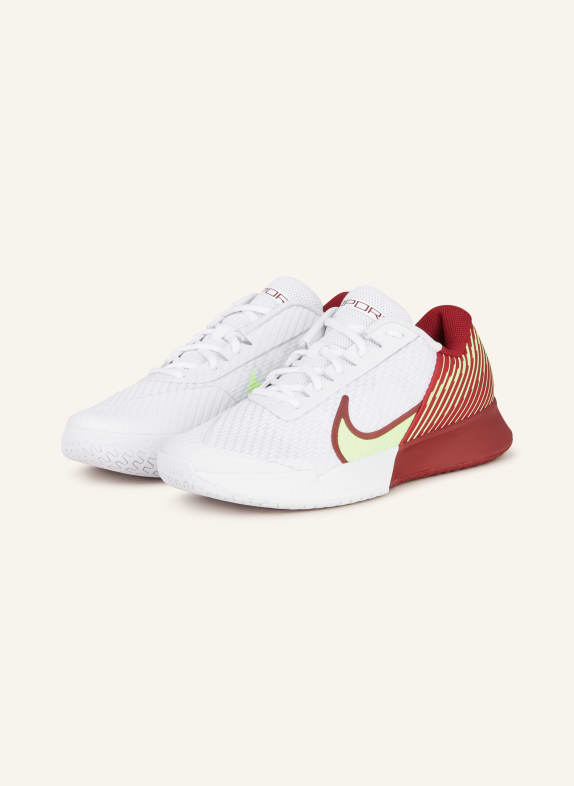 Nike Tennisschuhe NIKECOURT AIR ZOOM VAPOR PRO 2 WEISS/ DUNKELROT
