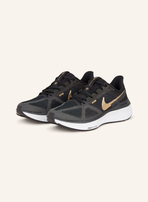Nike Running shoes AIR ZOOM STRUCTURE 25 BLACK/ GOLD/ WHITE