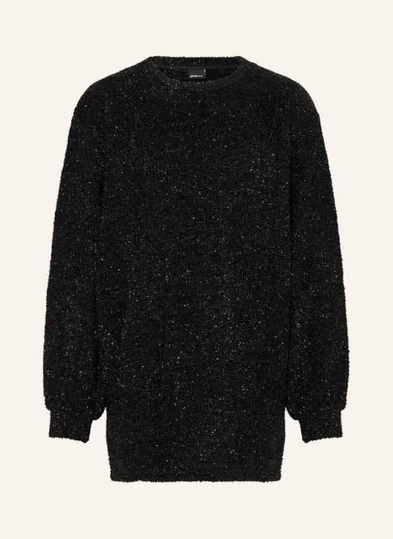 gina tricot Sweater with glitter thread BLACK