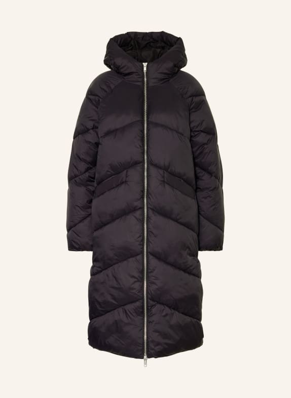 gina tricot Quilted coat BLACK