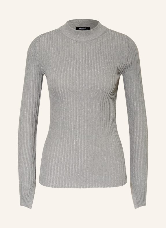 gina tricot Sweater with glitter thread GRAY/ SILVER